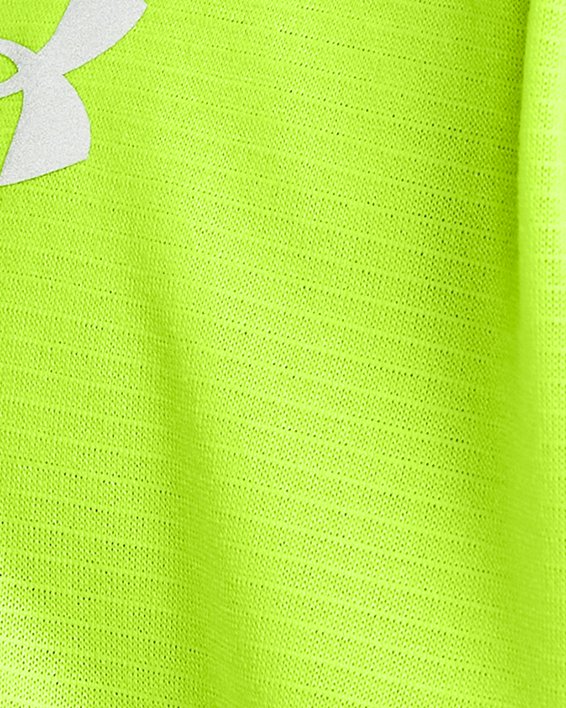 Men's UA Launch Short Sleeve, Yellow, pdpMainDesktop image number 2