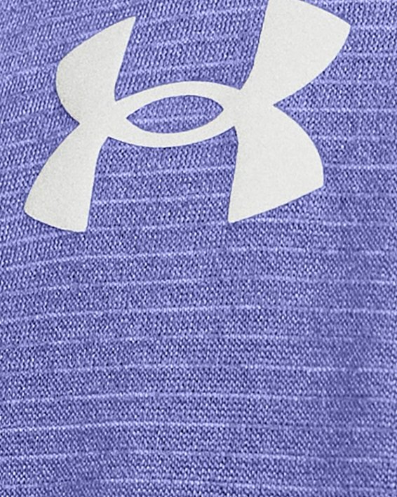 Men's UA Launch Singlet in Purple image number 2