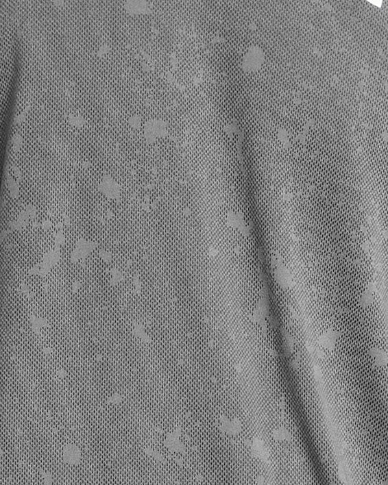 Haut à manches courtes UA Launch Splatter pour homme, Gray, pdpMainDesktop image number 0
