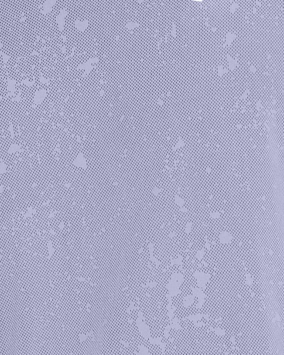Haut à manches courtes UA Launch Splatter pour homme, Purple, pdpMainDesktop image number 0