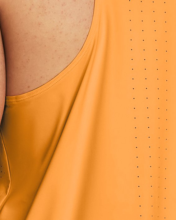 Débardeur UA Launch Elite pour homme, Orange, pdpMainDesktop image number 1
