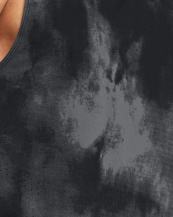 UA Launch Elite Laufunterhemd mit Aufdruck für Herren, Black, pdpMainDesktop image number 0