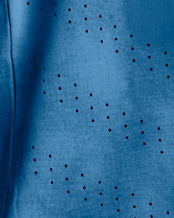 Men's UA Launch Elite Printed Singlet in Blue image number 2