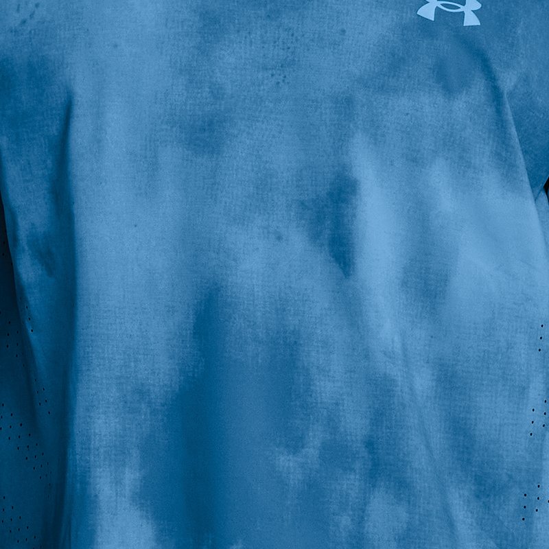 Men's Under Armour Launch Elite Wash Short Sleeve Splash / Photon Blue / Reflective XXL