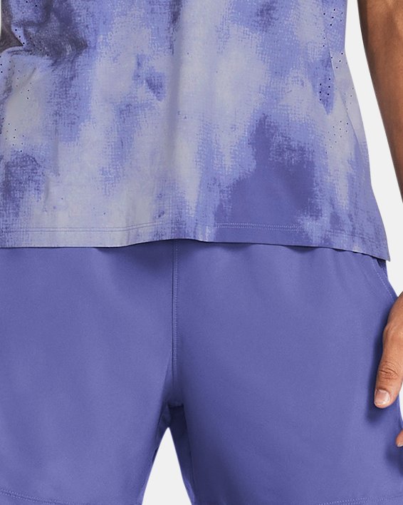 Men's UA Launch 5" Shorts in Purple image number 2