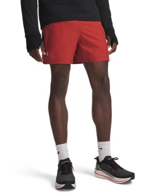 Short 13 cm Under Armour Launch pour homme Heritage Rouge / Noir / réfléchissant L