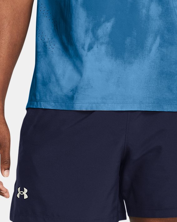 Men's UA Launch Unlined 5" Shorts in Blue image number 2