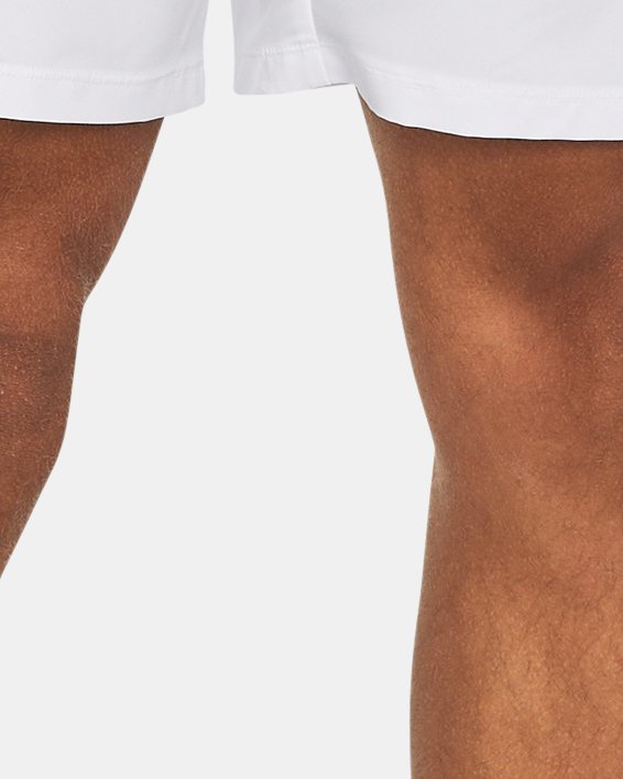 Shorts UA Launch 18 cm da uomo, White, pdpMainDesktop image number 0