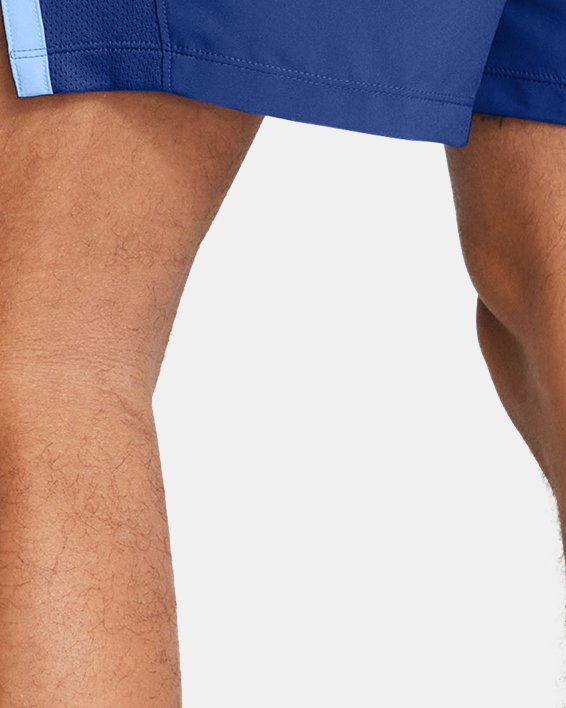 Men's UA Launch 7" Shorts, Blue, pdpMainDesktop image number 1