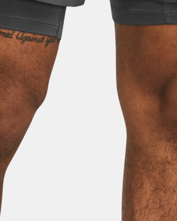 Men's UA Launch 2-in-1 5" Shorts in Gray image number 0