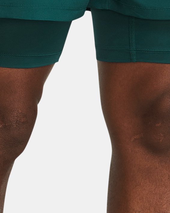 Men's UA Launch 2-in-1 5" Shorts, Blue, pdpMainDesktop image number 0