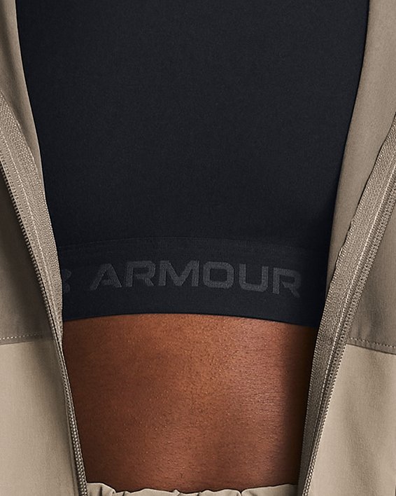Women's UA ArmourSport Cargo Oversized Jacket, Brown, pdpMainDesktop image number 0