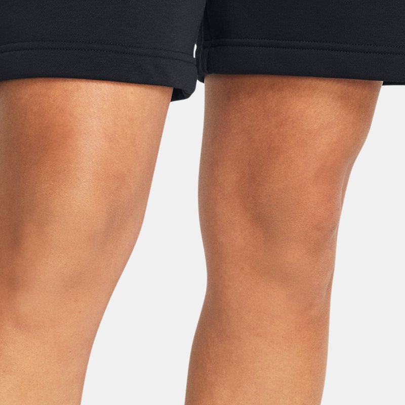 Shorts Under Armour Icon Fleece Boyfriend da donna Nero / Bianco XS