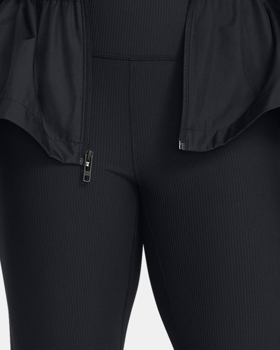 Veste oversize entièrement zippée UA Vanish Elite Woven pour femme, Black, pdpMainDesktop image number 2
