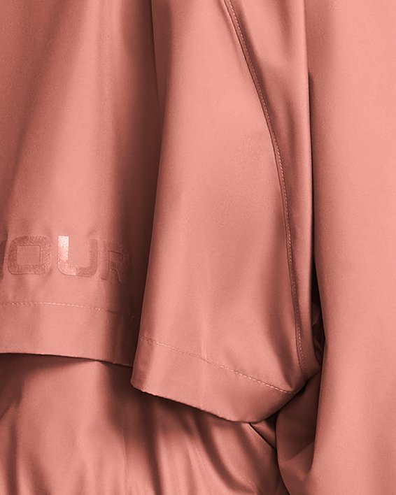UA Vanish Elite Extragroße Jacke aus Webstoff mit durchgehendem Zip, Pink, pdpMainDesktop image number 1