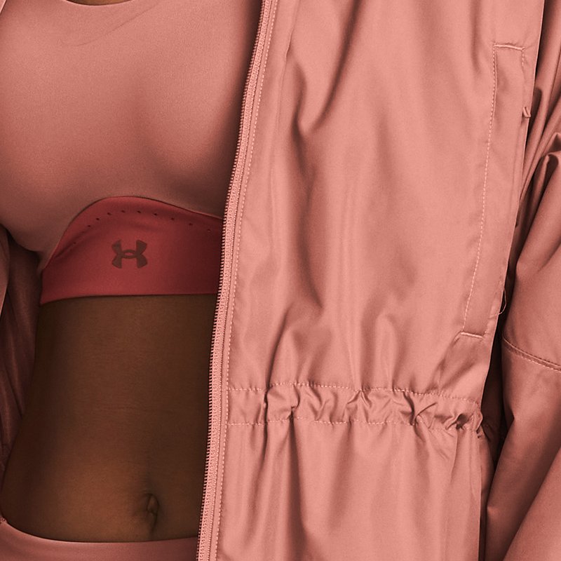 Women's  Under Armour  Vanish Elite Woven Full-Zip Oversized Jacket Canyon Pink / Canyon Pink XS