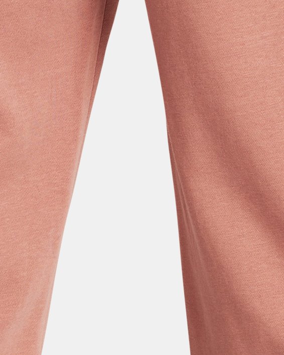 Women's UA Rival Terry Wide Leg Crop Pants, Pink, pdpMainDesktop image number 1
