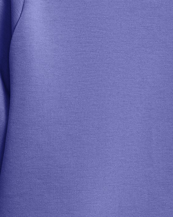 Women's UA Unstoppable Fleece Rugby Crop, Purple, pdpMainDesktop image number 1