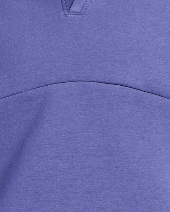 Damesshirt UA Unstoppable Fleece Rugby Crop, Purple, pdpMainDesktop image number 0