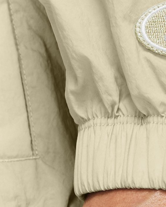Women's UA Legacy Crinkle Jacket, Brown, pdpMainDesktop image number 3