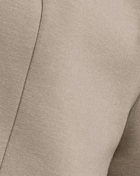 Women's UA Unstoppable Fleece Pleated Shorts, Brown, pdpMainDesktop image number 3