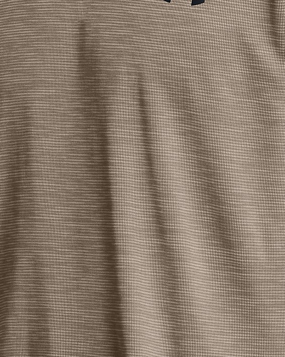 Men's UA Tech™ Textured Short Sleeve in Brown image number 0