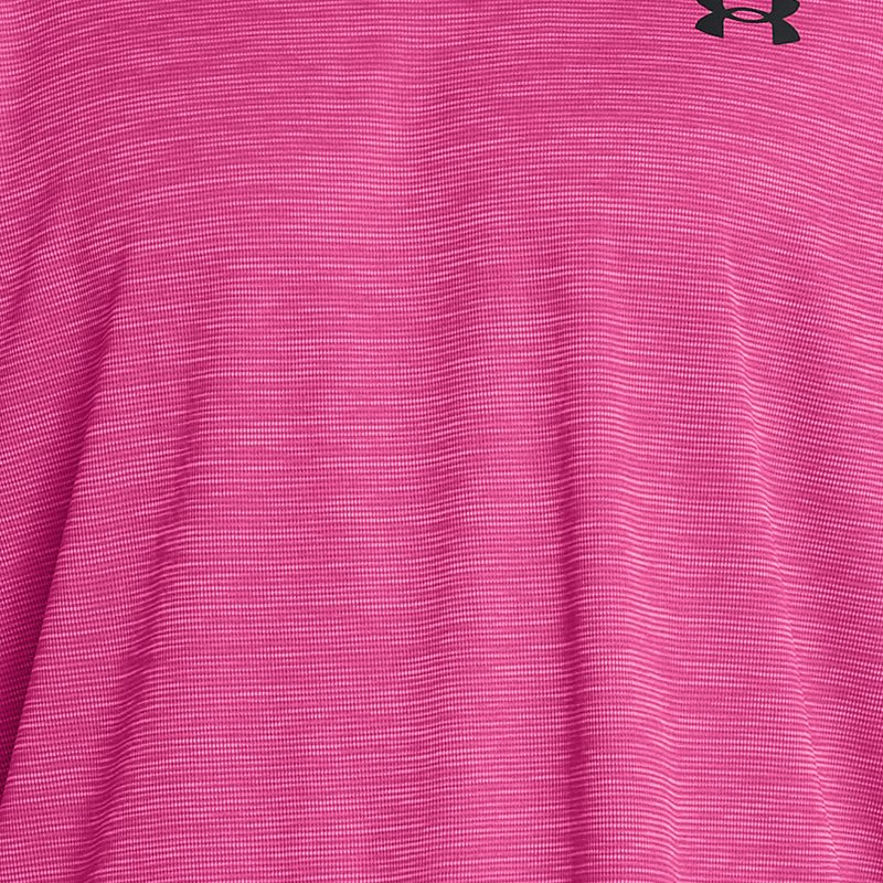 Men's Under Armour Tech™ Textured Short Sleeve Astro Pink / Black XXL