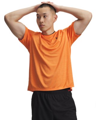 Under Armour Tech™ texturé à manches courtes pour homme Outrageous Orange / Noir M