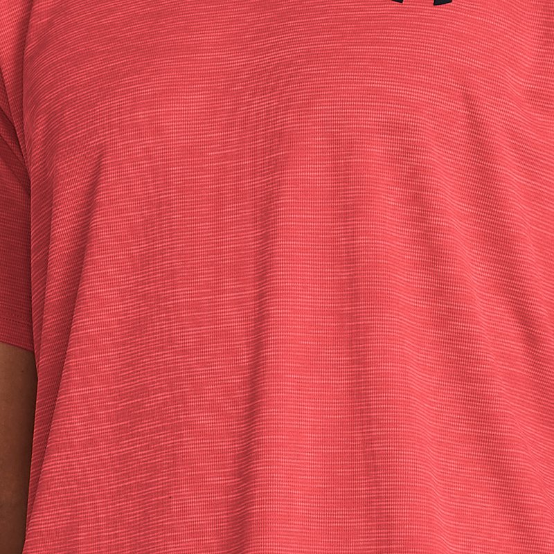 Camiseta de manga corta con textura Under Armour Tech™ para hombre Rojo Solstice / Negro XS
