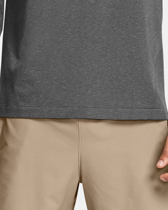 Bluza męska UA Vanish Elite Seamless z krótkim suwakiem, Gray, pdpMainDesktop image number 2