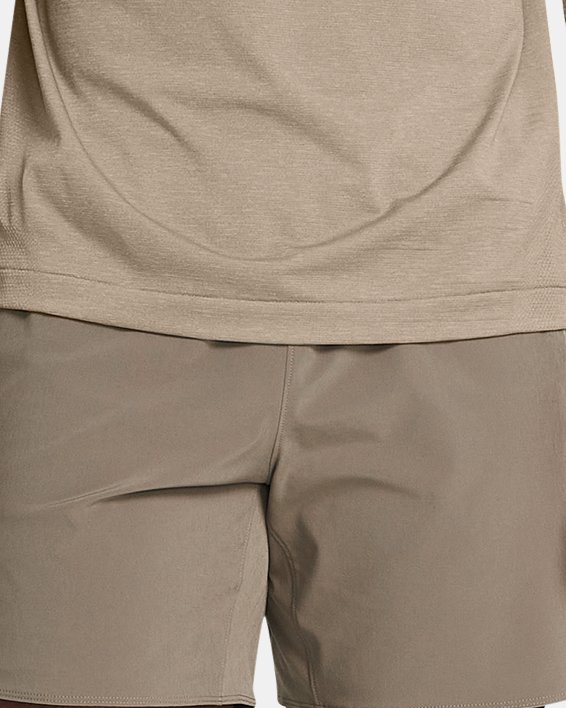 Bluza męska UA Vanish Elite Seamless z krótkim suwakiem, Brown, pdpMainDesktop image number 2