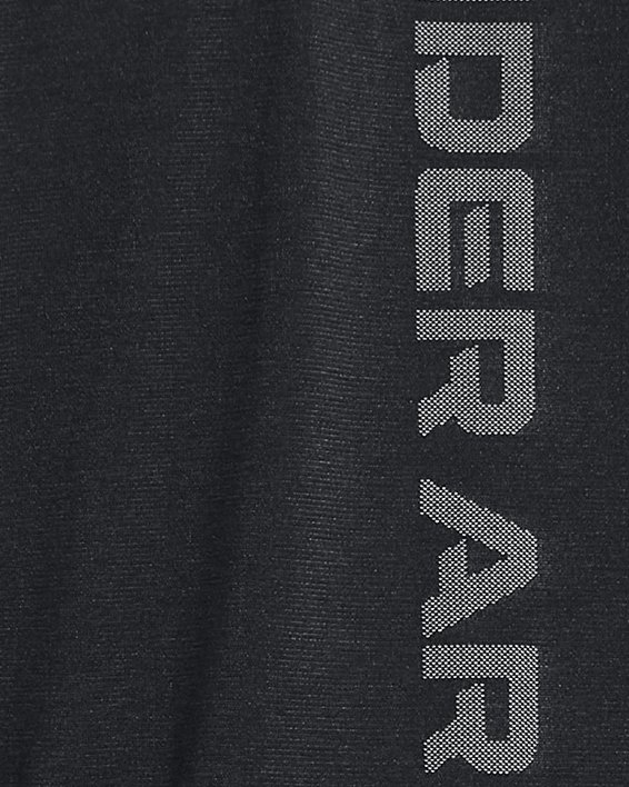 Men's UA Vanish Elite Seamless Wordmark Short Sleeve, Black, pdpMainDesktop image number 1
