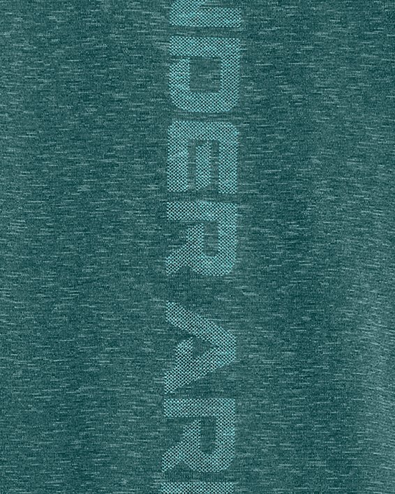 Camiseta de manga corta UA Vanish Elite Seamless Wordmark para hombre, Blue, pdpMainDesktop image number 1