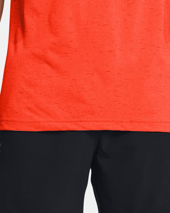 Men's UA Vanish Seamless Short Sleeve, Orange, pdpMainDesktop image number 2