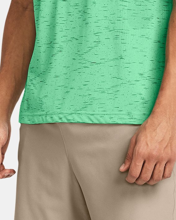 Men's UA Vanish Seamless Short Sleeve, Green, pdpMainDesktop image number 2