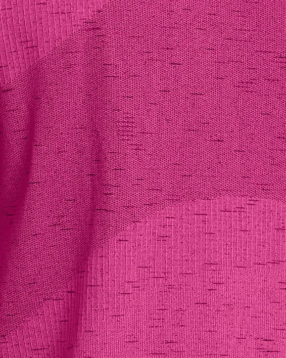 Men's UA Vanish Seamless Short Sleeve in Pink image number 1