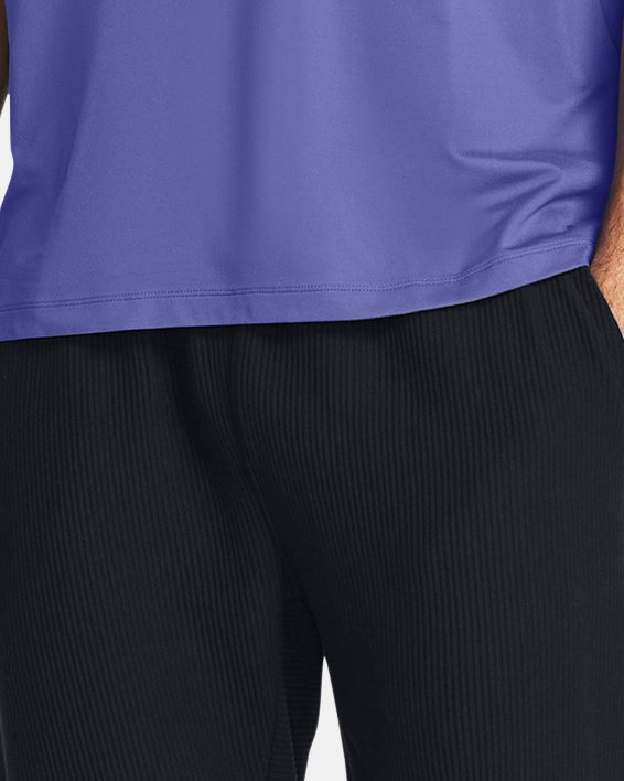 男士UA Meridian Pocket短袖T恤 in Purple image number 2