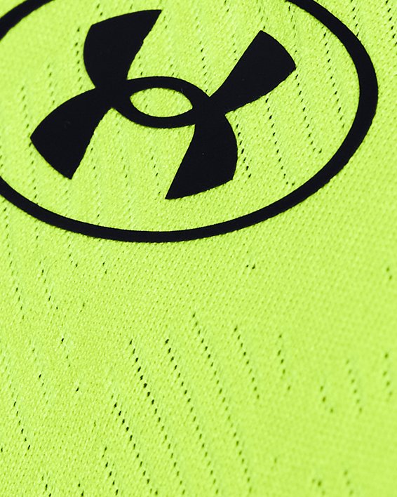 Men's UA Tech™ Vent Geode Short Sleeve, Yellow, pdpMainDesktop image number 2