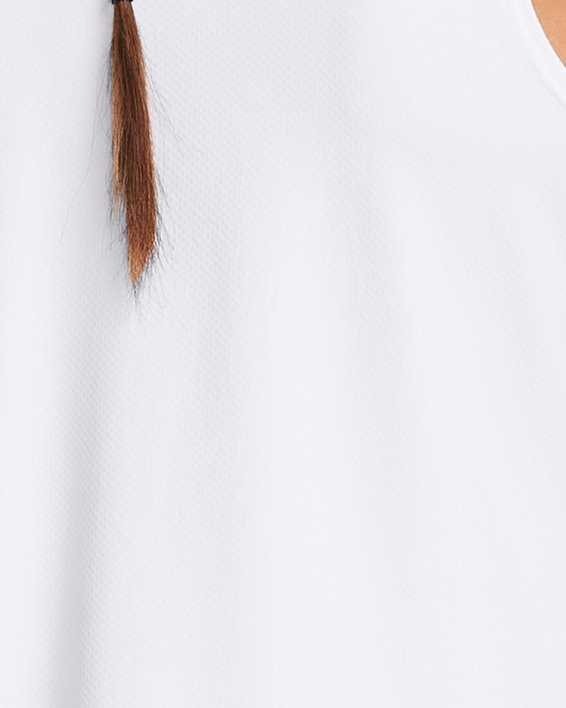 Women's UA Iso-Chill Sleeveless Polo, White, pdpMainDesktop image number 1