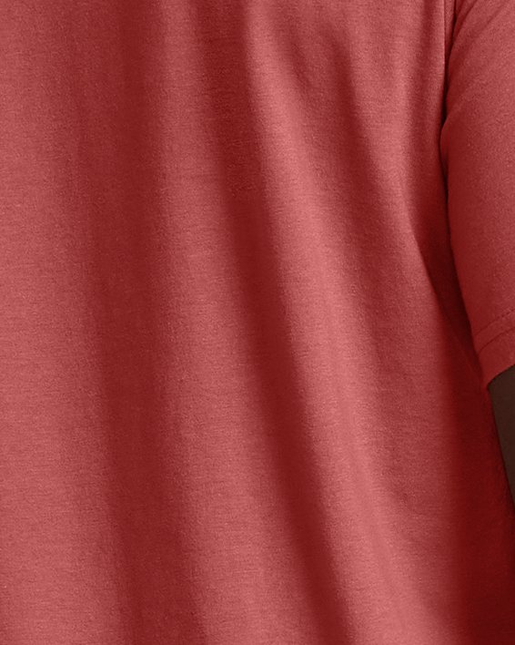 Men's UA Colorblock Wordmark Short Sleeve in Red image number 1