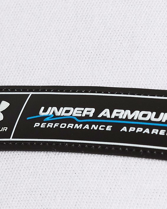 Herenshirt UA Heavyweight Armour Label met korte mouwen, White, pdpMainDesktop image number 2