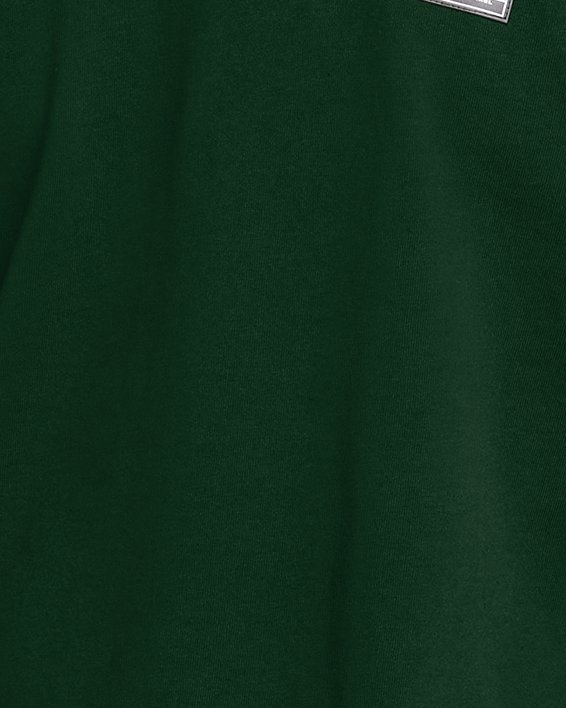 Men's UA Heavyweight Armour Label Short Sleeve, Green, pdpMainDesktop image number 0