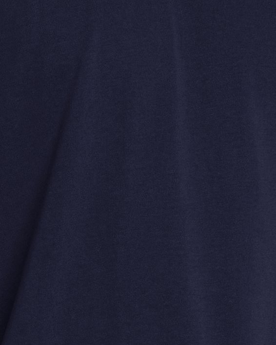 Men's UA Heavyweight Armour Label Short Sleeve, Blue, pdpMainDesktop image number 0
