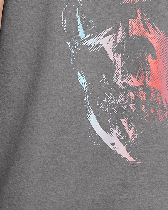 Camiseta de manga corta UA Dusk To Dawn Skull para hombre, Gray, pdpMainDesktop image number 1