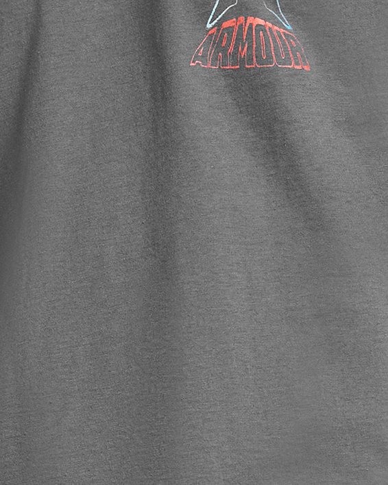 Camiseta de manga corta UA Dusk To Dawn Skull para hombre, Gray, pdpMainDesktop image number 0