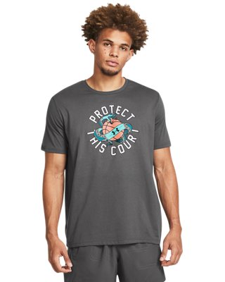 Under Armour Protect Court Ball Tee — 025-GREY