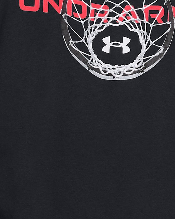 T-shirt avec imprimé filet de basketball UA pour hommes