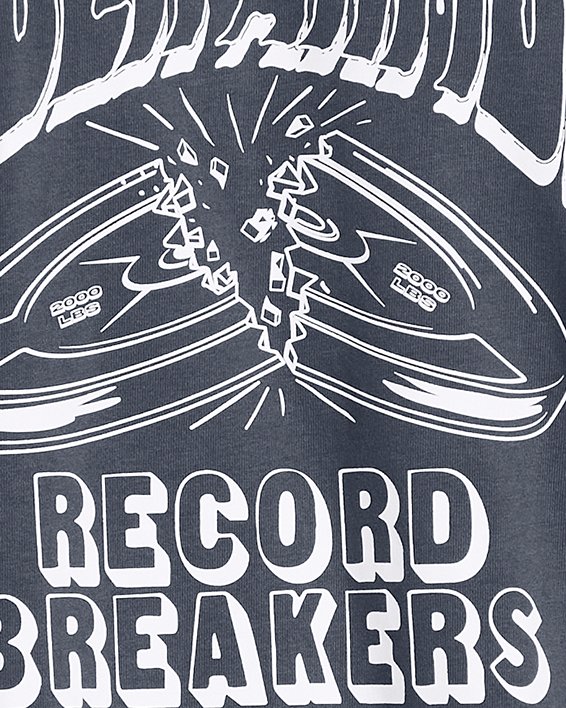 Haut à manches courtes épais UA Record Breakers pour homme, Gray, pdpMainDesktop image number 1
