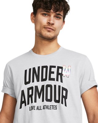 Playera de manga corta UA Pride para hombre, Gray, pdpMainDesktop image number 3