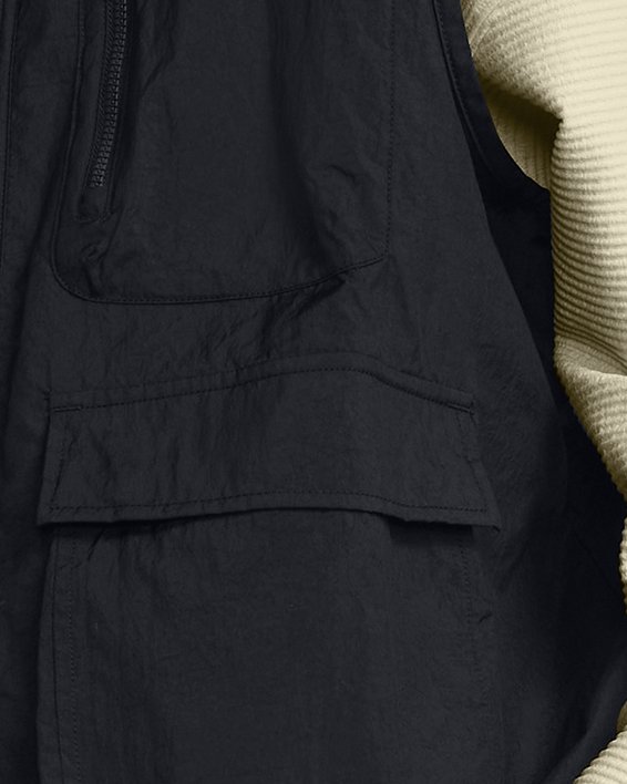 Men's UA Legacy Crinkle Vest, Black, pdpMainDesktop image number 0